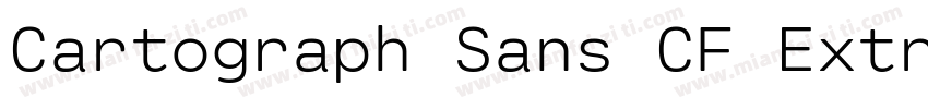 Cartograph Sans CF Extra Bold字体转换